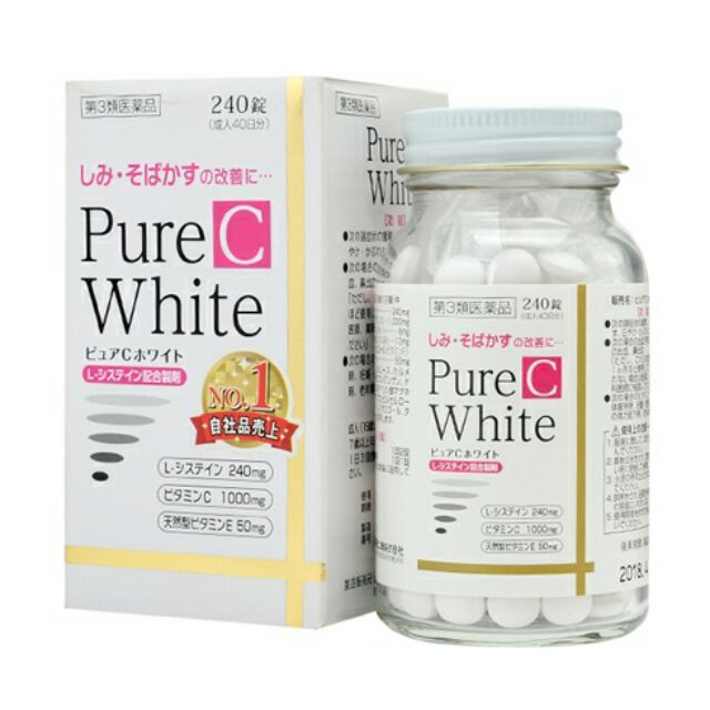 Viên uống trắng da Pure White C Nhật Bản