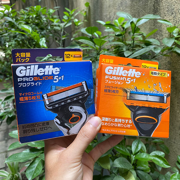 Lưỡi dao cạo râu Gillette 5 lưỡi vỉ 12 lưỡi Gillette fusion proglide 5+1