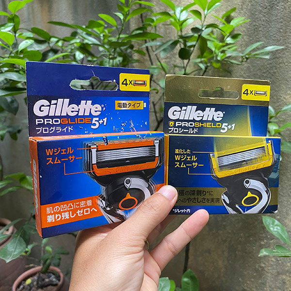 Lưỡi dao cạo râu Gillette 5 lưỡi vỉ 4 lưỡi dao cạo Gillette fusion 5+1