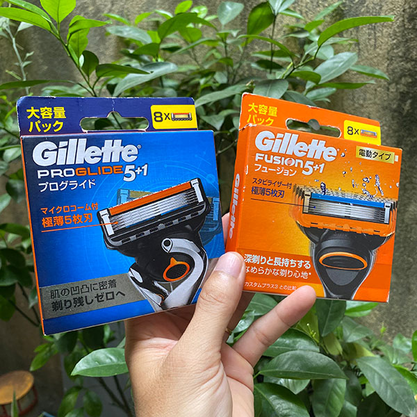 Lưỡi dao cạo râu Gillette 5+1 vỉ 8 lưỡi dao cạo Gillette fusion