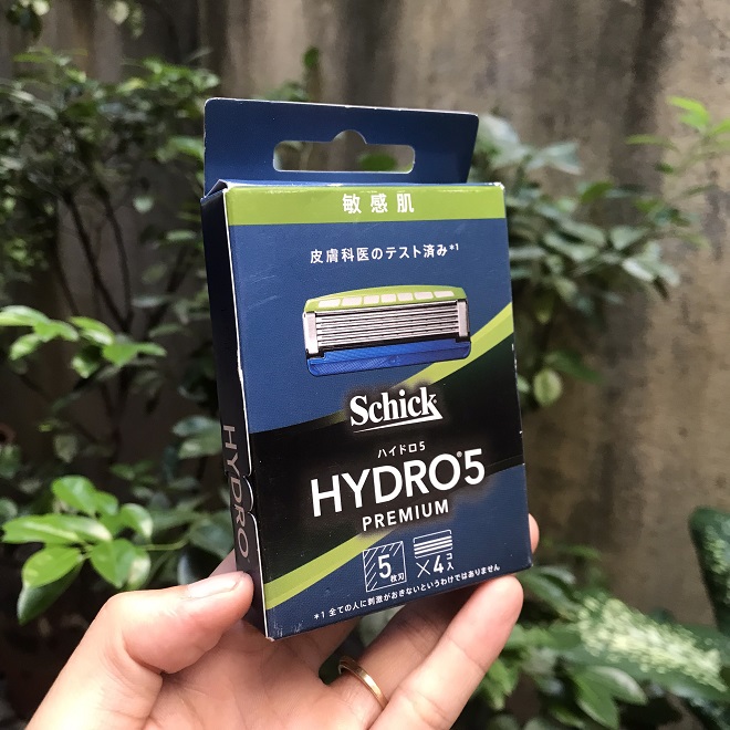 Vỉ 4 lưỡi dao cạo râu Schick Hydro 5 Nhật Bản