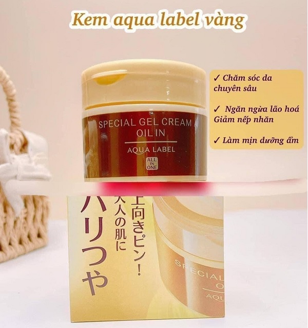 Kem dưỡng Shiseido Aqualabel vàng