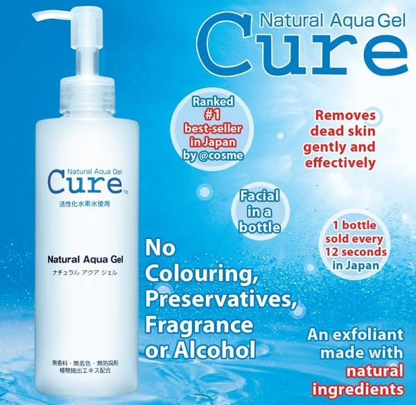 Cách tẩy tế bào chết hiệu quả với Cure Natural Aqua Gel