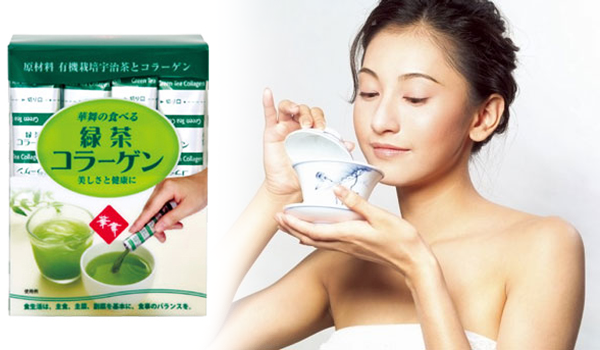 Hanamai Collagen tinh chất trà xanh nhat ban